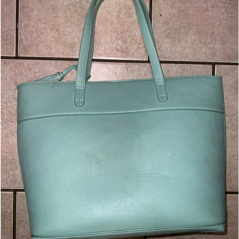 Faux leather mint purse